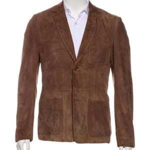 Burberry Prorsum - Brown Suede Sport Coat Jacket